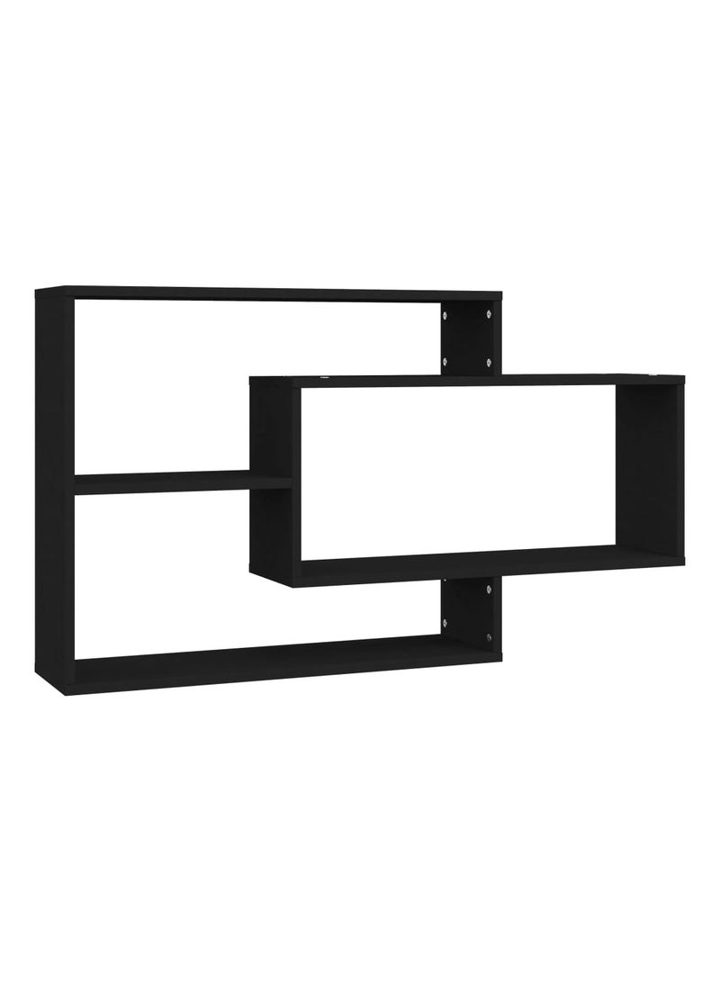 فيداكسل رف حائط أسود 104x20x58.5 سم خشب هندسي  - Image 5
