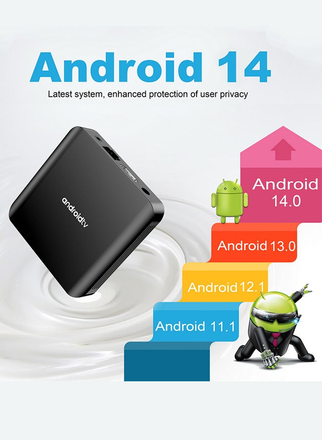 TV98 Android 14.0 Smart TV Box 2G/16G 2.4G 5G Dual WIFI 6 BT5.0 8K UHD Media Player Set Top Boxes - Image 5