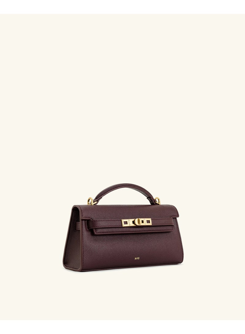 JW PEI Noor Top Handle Bag - Deep Burgundy - Image 3