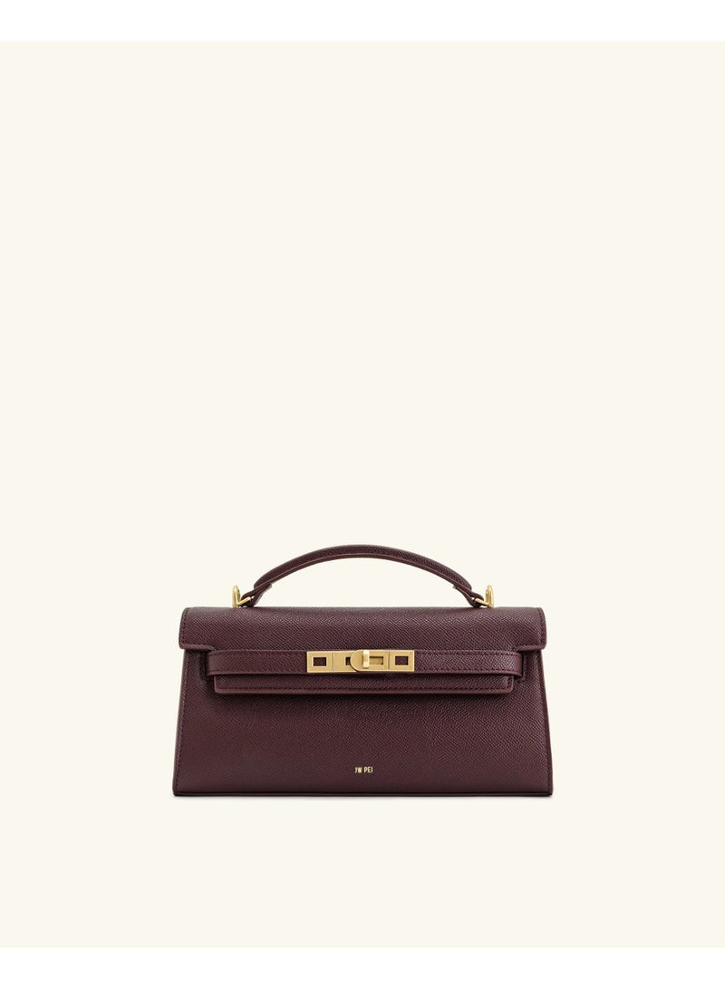 JW PEI Noor Top Handle Bag - Deep Burgundy - Image 1