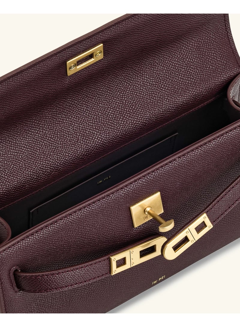 JW PEI Noor Top Handle Bag - Deep Burgundy - Image 5