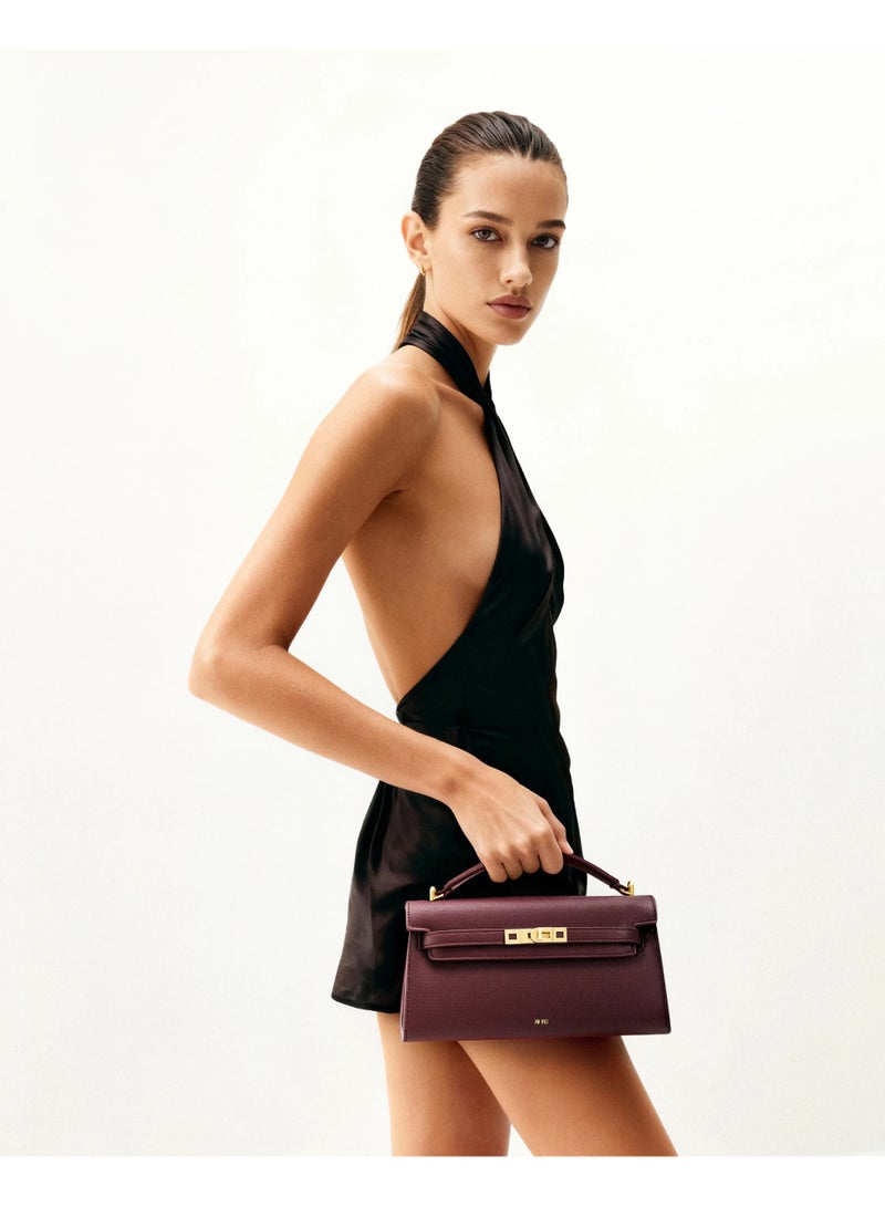 JW PEI Noor Top Handle Bag - Deep Burgundy - Image 2