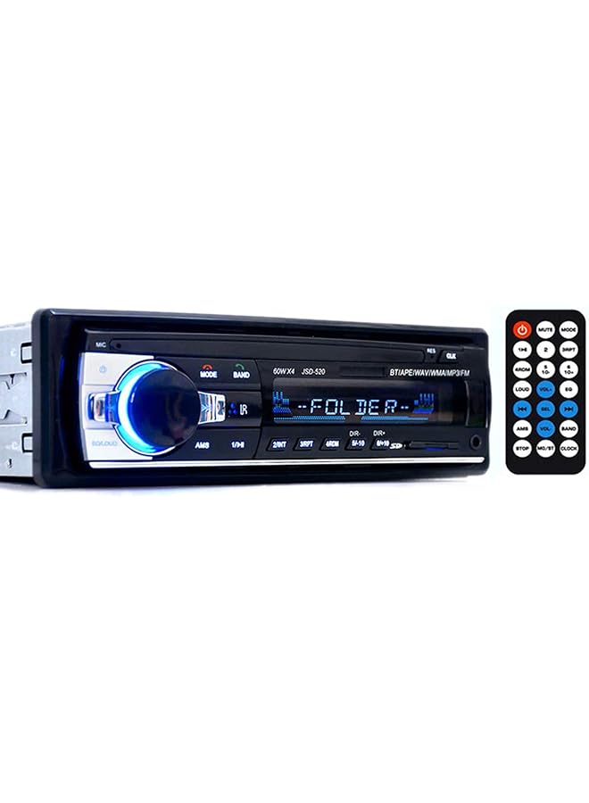 Generic Car Radio Audio Usb/Sd/Mp3 Player Receiver,Bluetooth Hands-Free With Remote Control Black 1 Din,Black  - Image 1