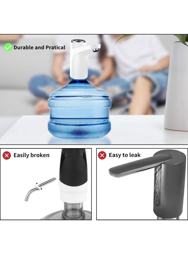 GGEROU Automatic Drinking Water Pump USB Charging Electric Water Dispenser Switch for Universal 2 3 4 5 Gallon Portable Water Dispenser for Home Office Camping  - Image 4