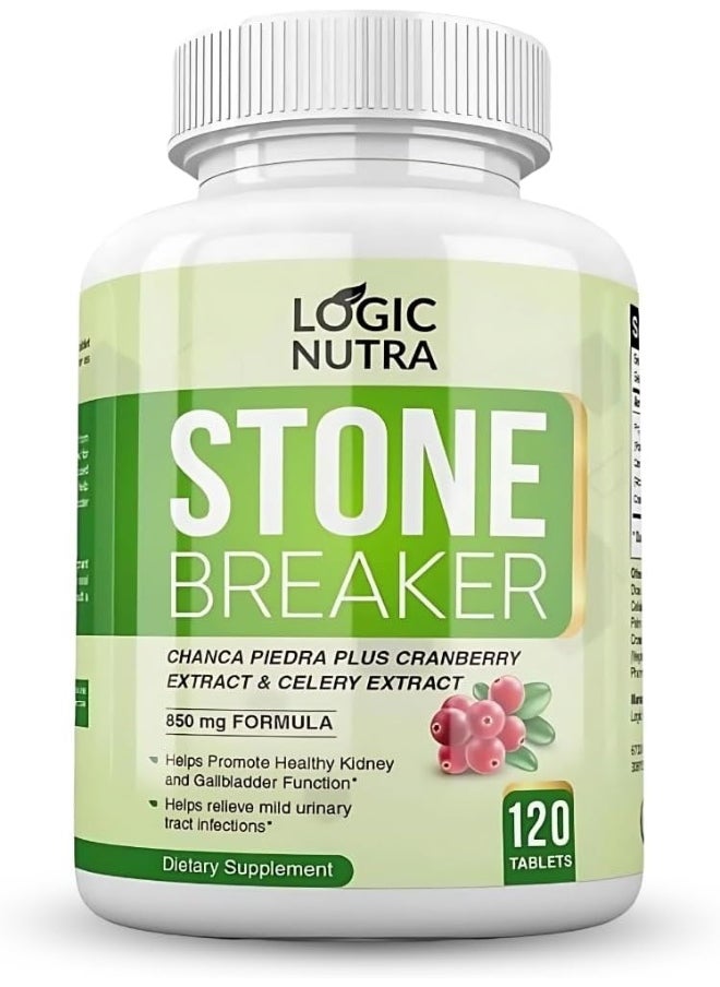 Logic Nutra Logic Nutra Chanca Piedra Kidney Stone Breaker 120 Tablets 800 mg  - Image 1