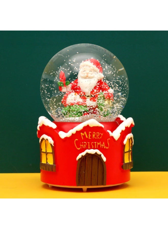 Crystal Christmas Lamp Santa Claus Santa and Snowman LED Santa Claus and Santa - Image 1
