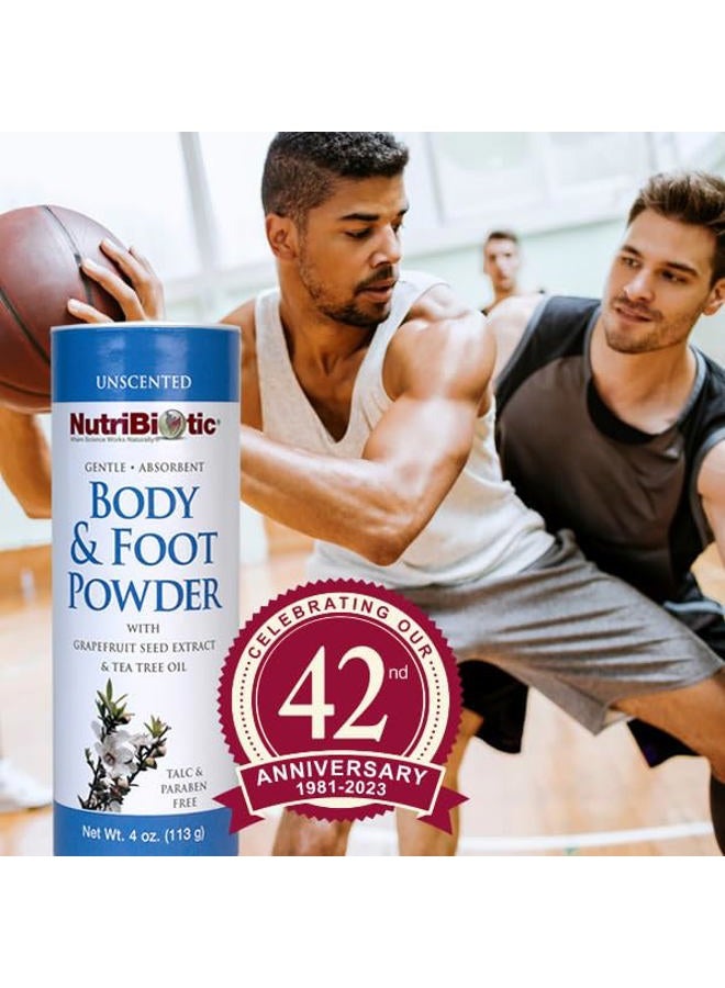 Nutribiotic – Body & Foot Powder, Unscented, 4 Oz | with Grapefruit Seed Extract & Tea Tree Oil | Vegan & Non-GMO | Talc, Paraben & Gluten Free | Gentle & Absorbent - Image 3