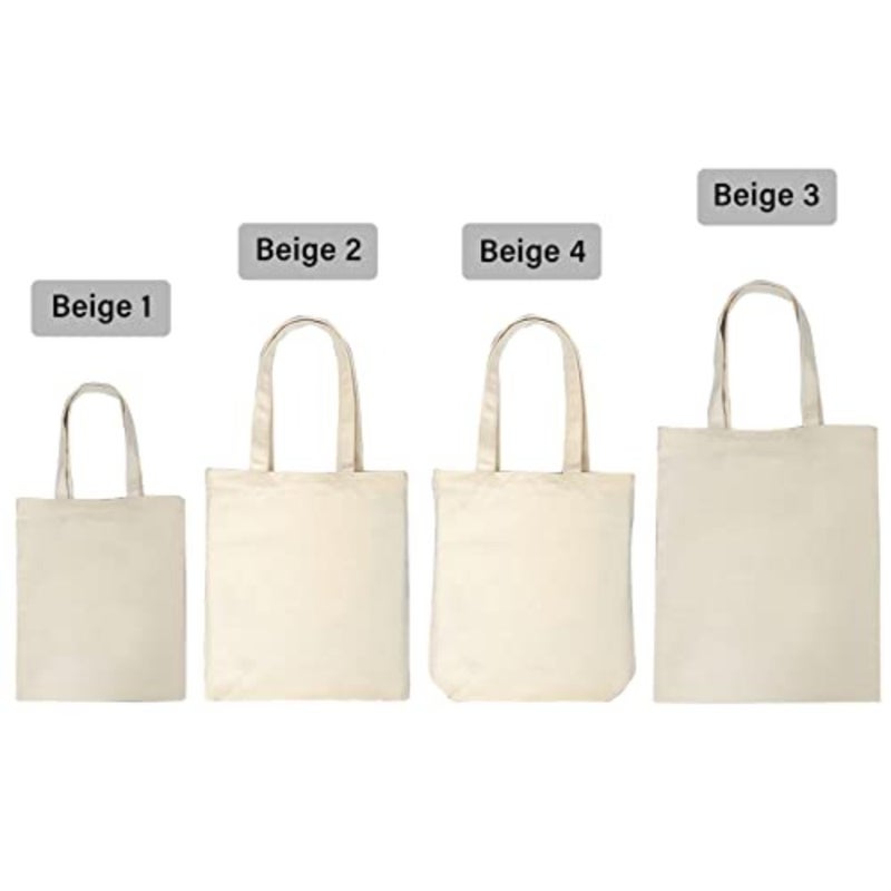 10PCS Canvas Bag Handbag Large Capacity Color Foldable Reusable Lightweight Shopping Bag Cloth Bag Tote Bag - Image 2