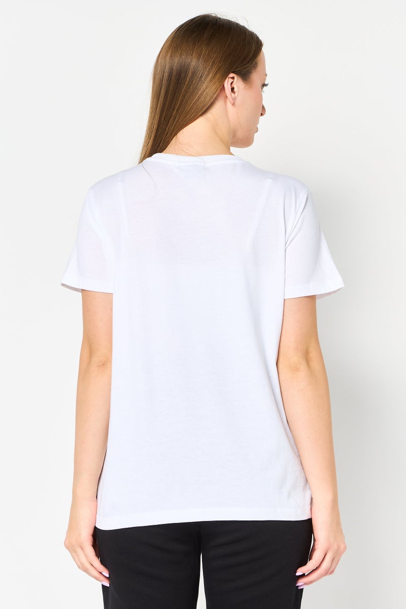 Hummel Women Sportswear Fit Short Sleeve Outdoor T-Shirt, White - Image 4