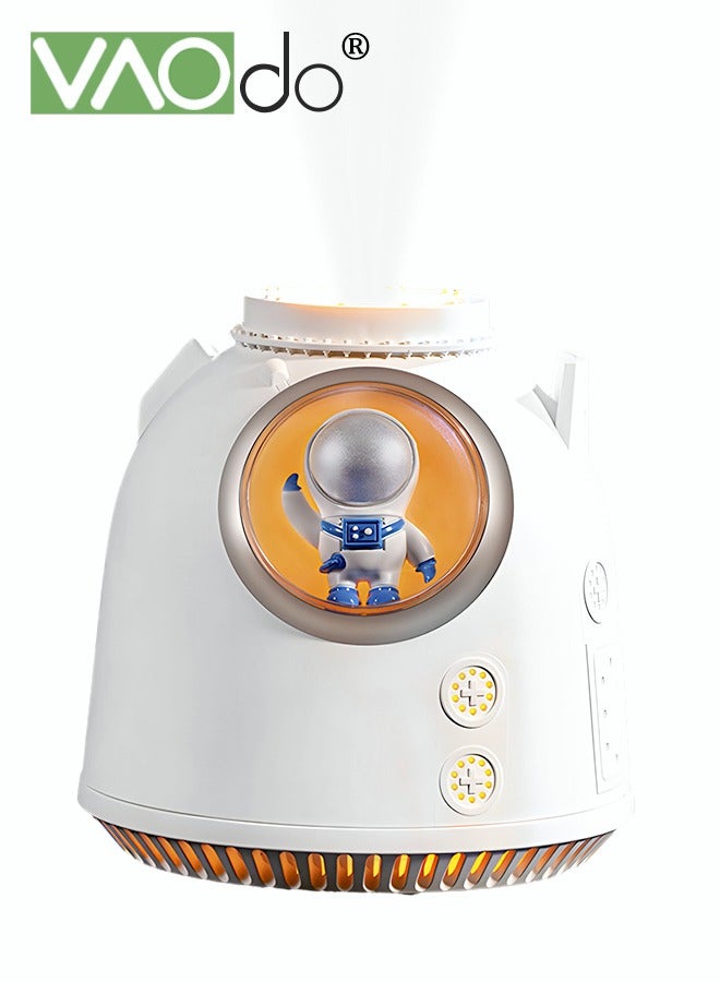 VAOdo Mini Astronaut Humidifier, 2 Color Lights Adjustment Portable USB Charging Air Humidifier Fine Spray Silent Work for Bedroom Office Babies Room - Image 2