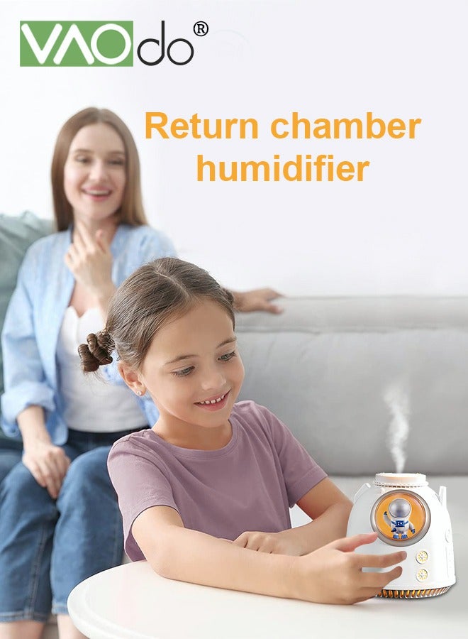 VAOdo Mini Astronaut Humidifier, 2 Color Lights Adjustment Portable USB Charging Air Humidifier Fine Spray Silent Work for Bedroom Office Babies Room - Image 3