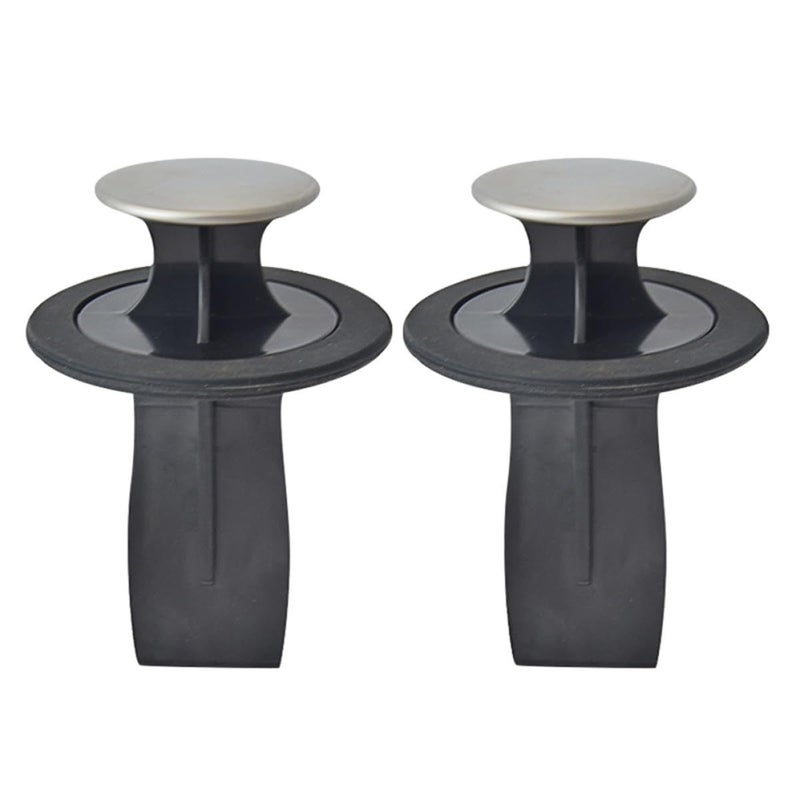 Kitchen Sink Stopper and Strainer Plug 78mm Black Standard Drain Garbage Disposal Replacement - Image 2