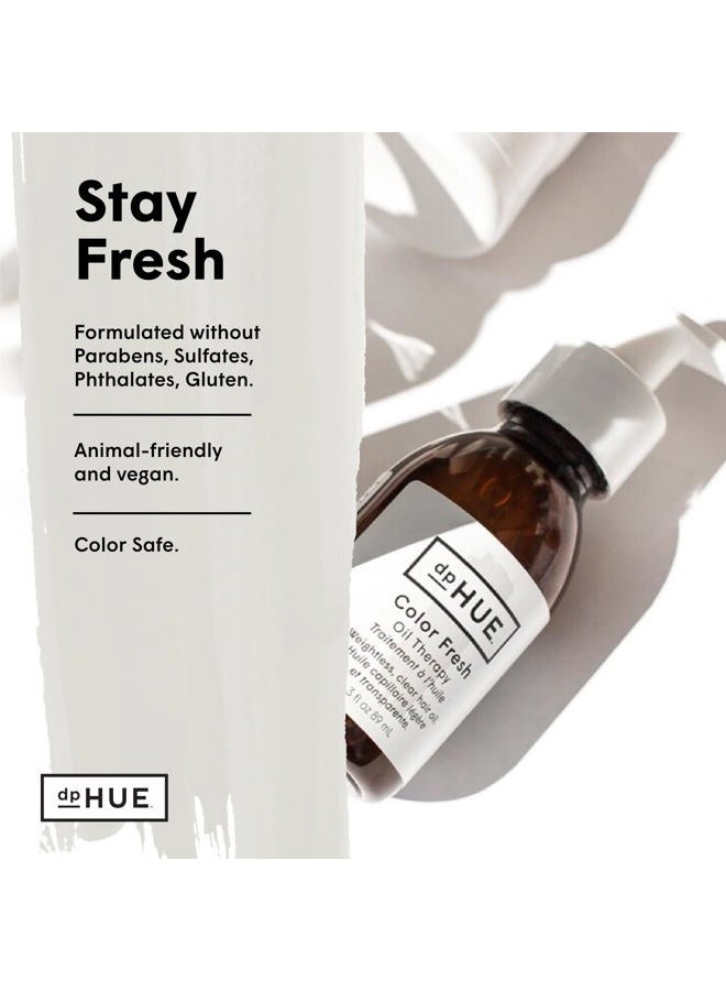 dpHUE Color Fresh Oil Therapy, 3 fl oz - Blend of Argan Oil, Liquid Shea Butter & Vitamins A & E for All Hair Colors & Types - Won't Tint or Dull Hair - Gluten-Free, Vegan - Image 5