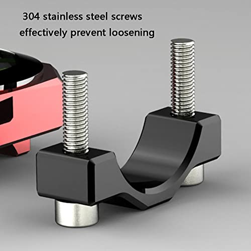 MACHSWON Motorcycle Handlebar Thermometer Gauge; Waterproof Luminous Alloy Temperature Gauge;Compatible with Yamaha, Compatible with Kawasaki,Compatible with Suzuki Black - Image 4