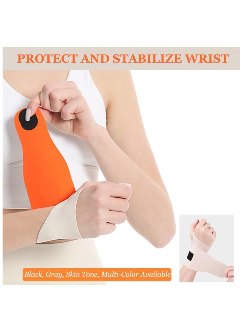 DELGREEN 2 PCS Ultra Thin Wrist Brace for Carpal Tunnel, Massage with Raised Spots Elastic Wrist Wraps for Arthritis and Tendonitis, Wrist Straps Support, Pain Relief, Compression and Support for Fitness Enthusiasts - Image 5