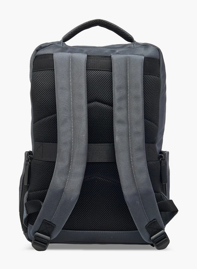 LBL by Shoexpress Men Solid Backpack with Adjustable Straps and Zip Closure - 10x31x43 cm
