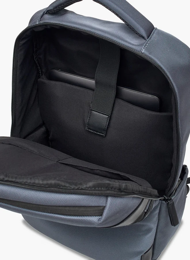 LBL by Shoexpress Men Solid Backpack with Adjustable Straps and Zip Closure - 10x31x43 cm