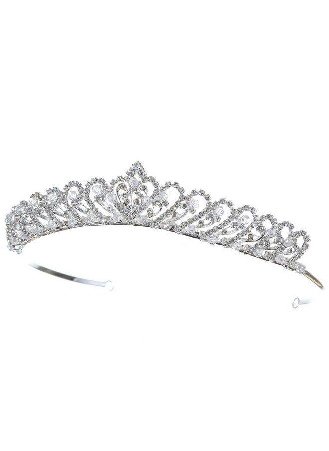 SAMKY Wedding Tiara Crown Bridal Headpiece For Women Accessories For Classic Bride  - Image 2