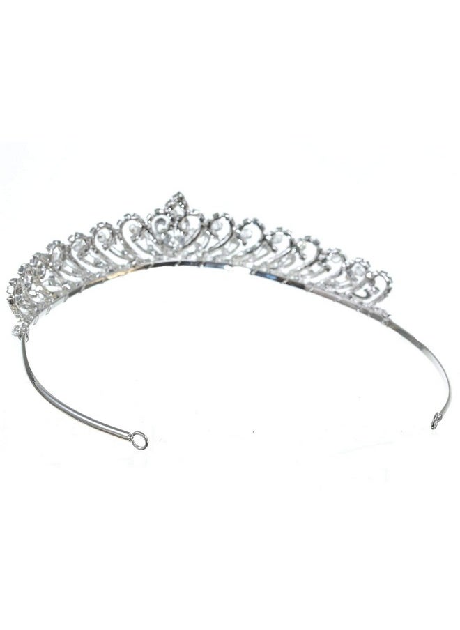 SAMKY Wedding Tiara Crown Bridal Headpiece For Women Accessories For Classic Bride  - Image 3