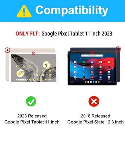BORIYUAN for Google Pixel Tablet 11 inch 2024/2023 Case with Keyboard, Detachable Wireless Bluetooth Keyboard Slim Folio Smart Cover with Pencil Holder, Support Charging Speaker Dock - Black - Image 2