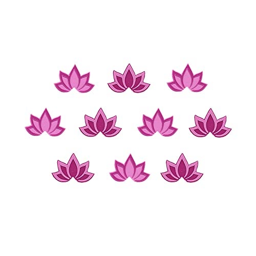 Comet Busters Handcrafted Pink Floral Lotus Bindis (BV1947) - Image 1