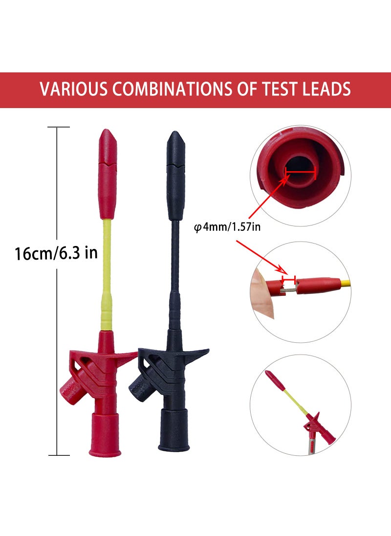 Young Dance Young Dance 24 Pcs Multimeter Test Leads Set with Alligator Clips, Insulation Piercing Test Clip and Test Probes 1000V 10A CAT III for Fluke, KAIWEETS, INNOVA Multimeter, Voltmeter, Clamp Meter  - Image 3