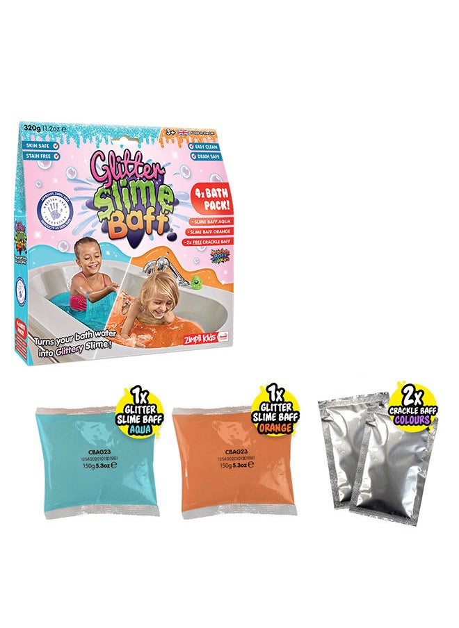 Zimpli Kids Slime Baff Orange And Aqua 320 Gram  - Image 1