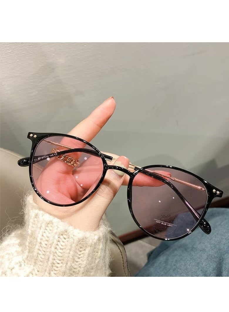 QZ Anti-Blue Light Computer Reading Lenses/Magnifying Glasses - Soft And Lightweight - Three-Stage Color Change - Suitable For Both Men And Women - More Suitable For Office Workers - Image 1