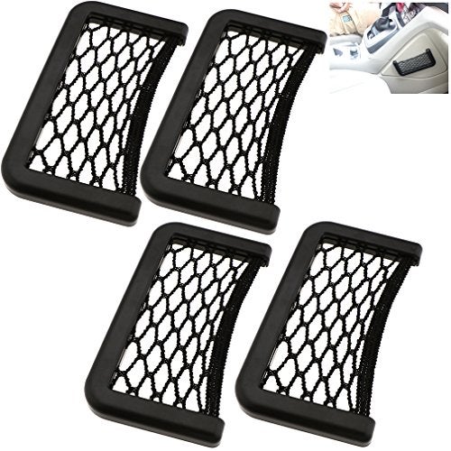 SING F LTD 4pcs Car Van Truck Net Mesh Storage Bag Pocket Organizer holder - Image 3