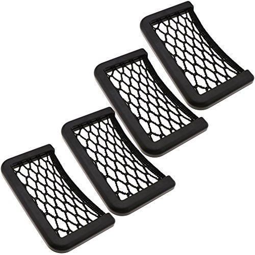 SING F LTD 4pcs Car Van Truck Net Mesh Storage Bag Pocket Organizer holder - Image 1