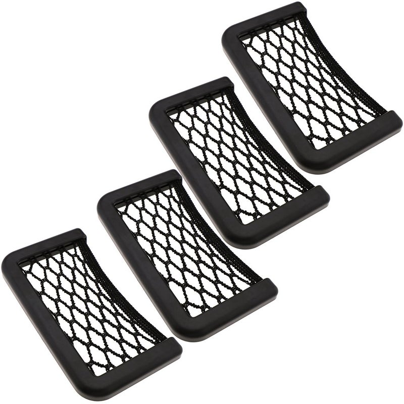 SING F LTD 4pcs Car Van Truck Net Mesh Storage Bag Pocket Organizer holder - Image 5