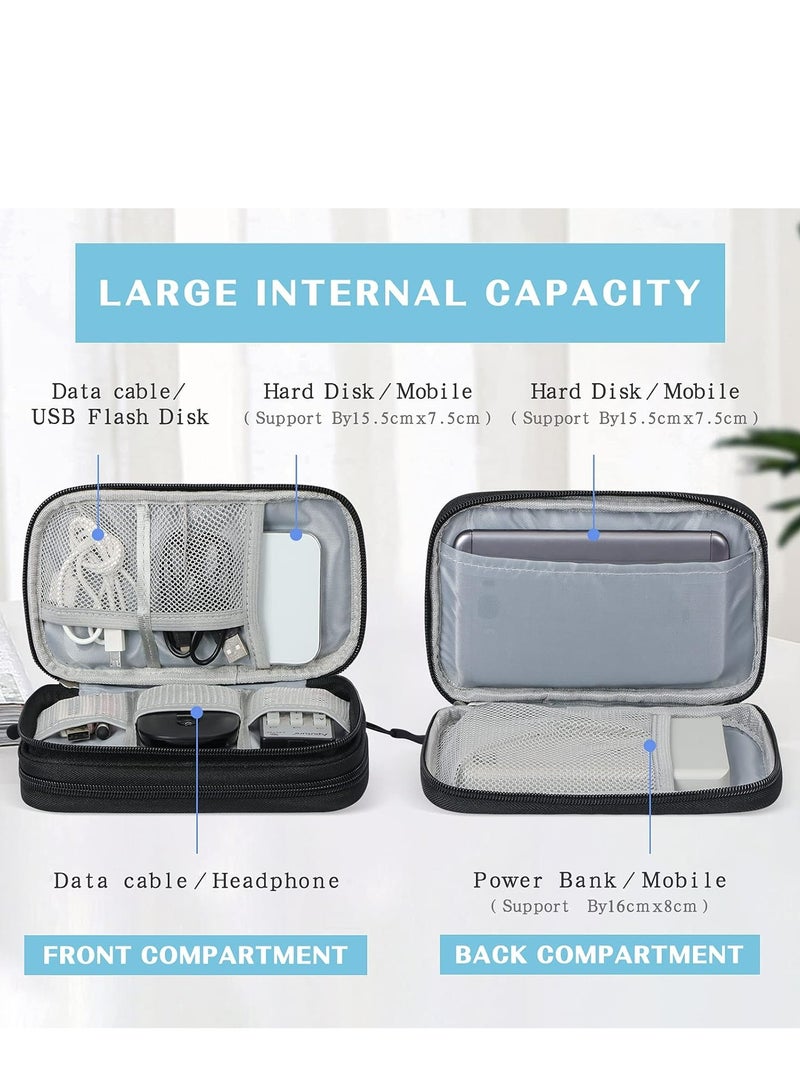 أوزيغالور حقيبة تنظيم الإلكترونيات المحمولة، حقيبة كبلات السفر للشواحن، ومحركات الأقراص الصلبة، وبنوك الطاقة. - Image 3