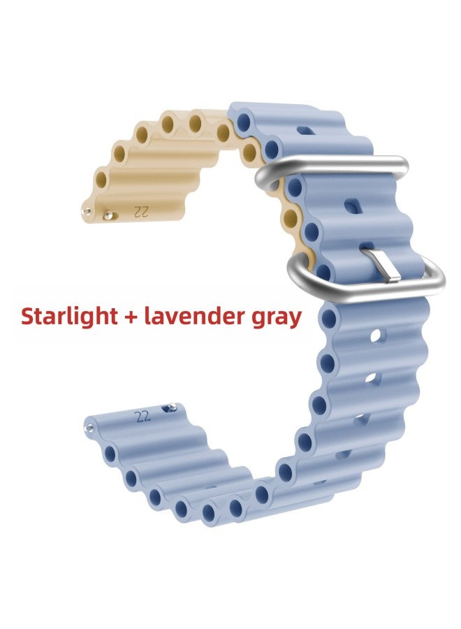Suitable For Huawei GT/GT2/GT3 Apple Ocean Strap Silicone Luminous Strap 12/16/18/20/22 Millio 