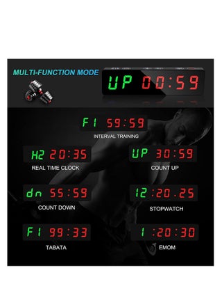 Digital Timer Large LED Display Portable Gym Timer with Rechargeable Battery and Built-in Magnet Stopwatch Countdown/Up for Home Gym Garage Fitness Interval Training Boxing - pzsku/ZEDB2801BC676867AEE2EZ/45/_/1731134462/4b26e955-13c3-4b93-94bd-5decdc9081b1