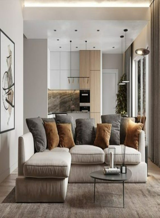 HODGE "Elegant Corner Sofa    " - Image 1