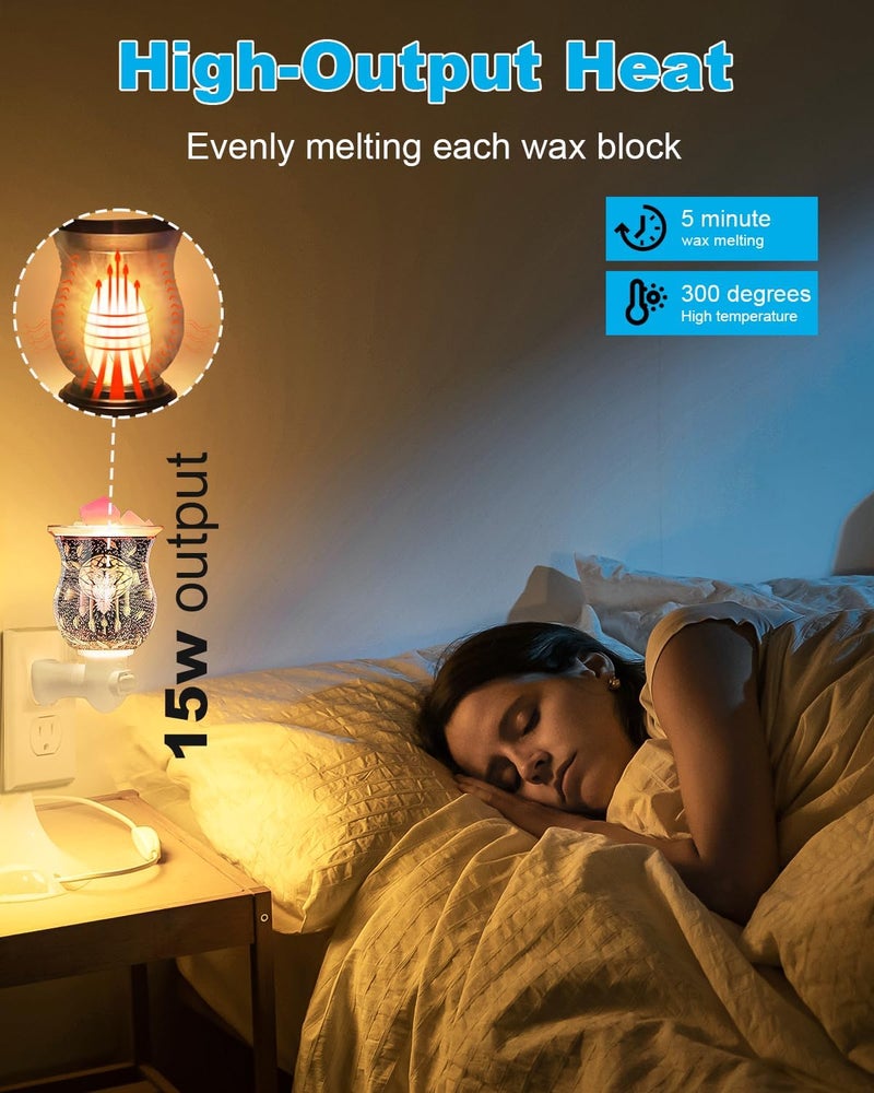 OuuKoo Salt Lamp Bulbs - 15 Watt Light Bulbs for Scentsy Wax Warmer - C7 Replacement Bulbs for Plug in Wax Diffuser- Warmwhite - Dimmable,15 Packs - Image 2