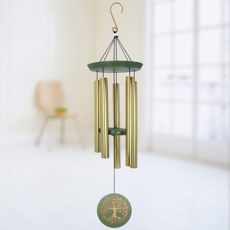 DigaNT Himalayan Melody Wind Chime Bronze 36 Garden Tree of Life Positive Vibrations Energy Home Balcony Garden Bunglow Decor Gift - Image 1