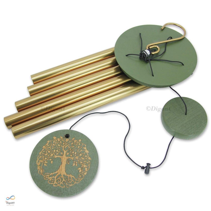 DigaNT Himalayan Melody Wind Chime Bronze 36 Garden Tree of Life Positive Vibrations Energy Home Balcony Garden Bunglow Decor Gift - Image 4
