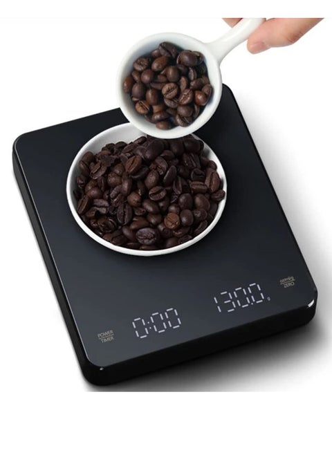 Digital Coffee Scale with Smart LED Display and Auto Timer Gram Scale, accurate scale，3kg/0.1g Precision Dual-Unit (oz/ml/g), Barista Tools for Brewing Black