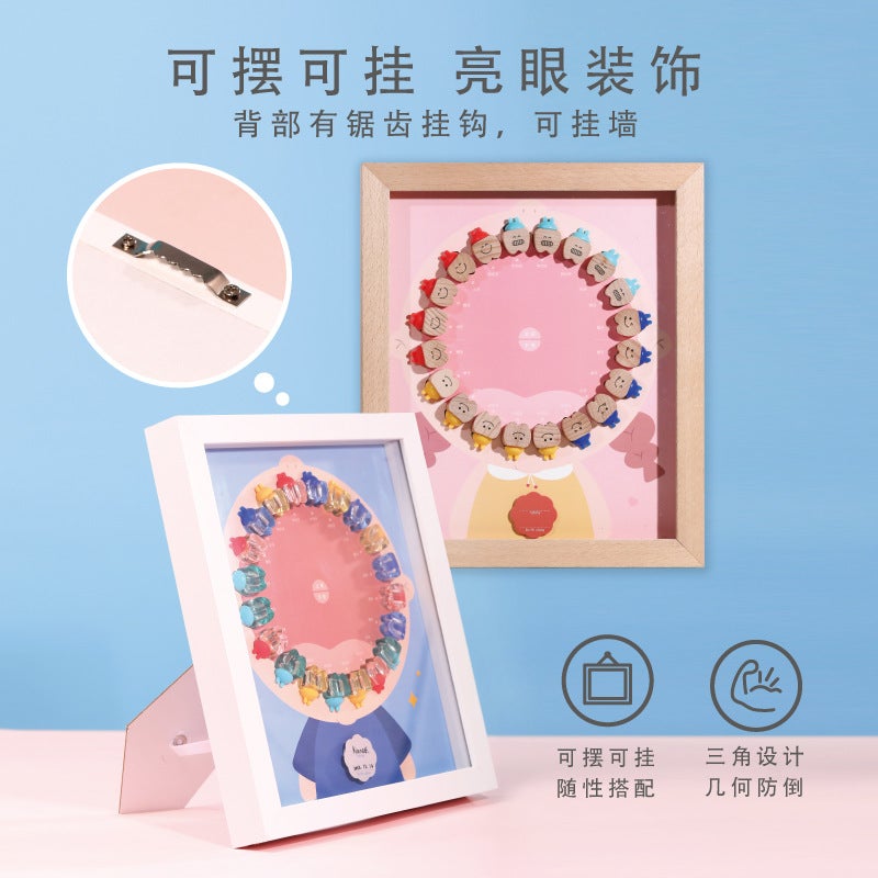 Wooden Deciduous Tooth Box Beech Tooth House For Boys And Girls Deciduous Tooth Storage Box Deciduous Tooth Storage Box - Image 2