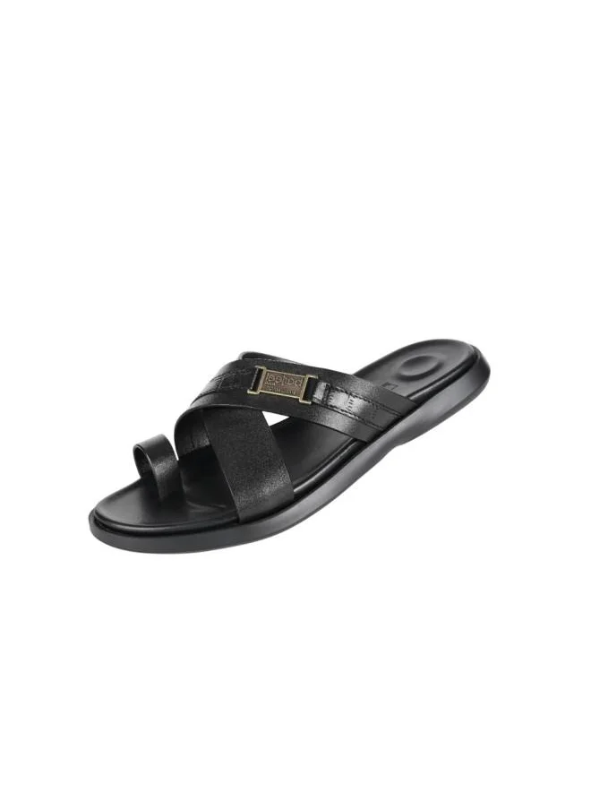 barjeel uno 008-3483 Barjeel Uno Mens Finger Grip Sandals 8096-2 Black