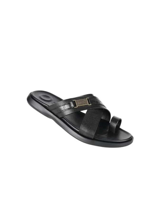 بارجيل أونو 008-3483 Barjeel Uno Mens Finger Grip Sandals 8096-2 Black