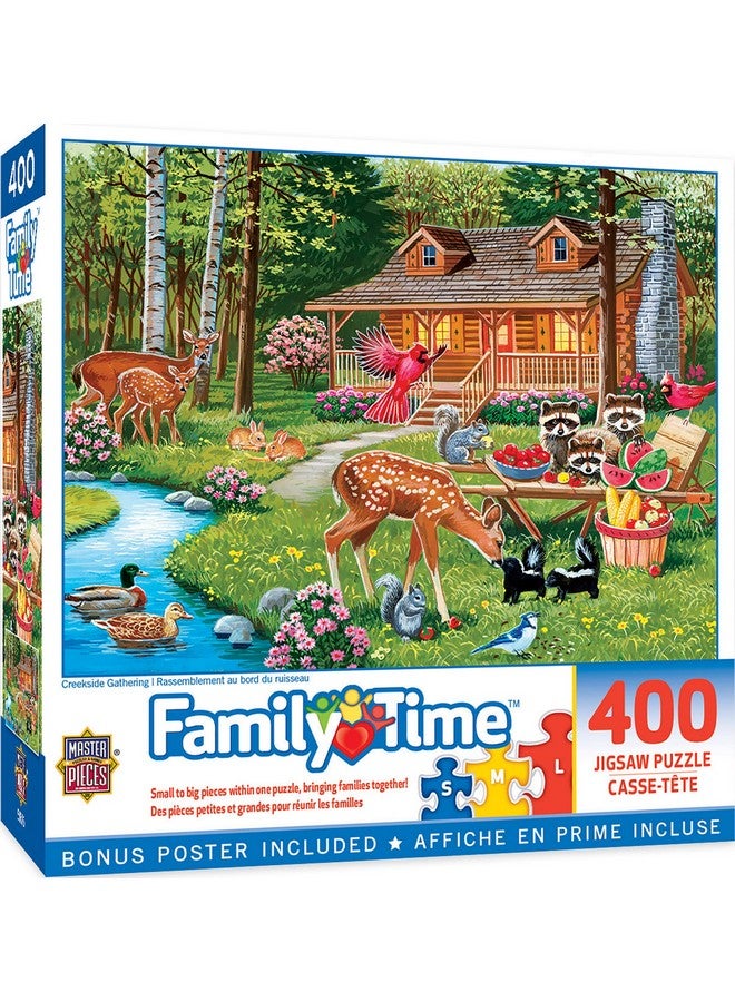 MasterPieces 400 Piece Jigsaw Puzzle For Adults, Family, Or Youth - Creekside Gathering - 18"X24" - Image 1