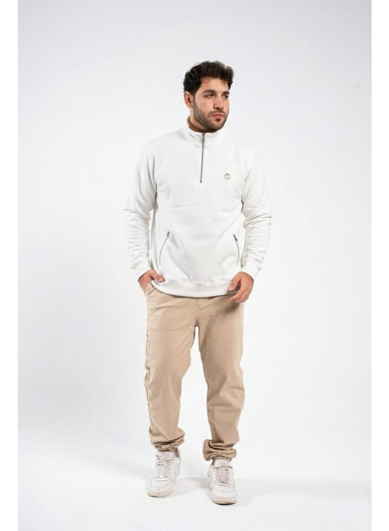 CLD Men Sweatshirt quarter ZIPPER - Image 1