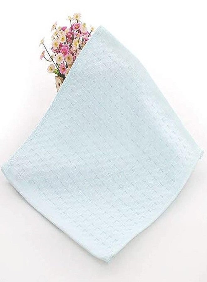 TENDSY Women's, Girl's, Kid's And Baby's Plain Handkerchief/Rumal/Face Towel - Soft And Super Absorbent 100% Cotton Hanky (Light Color) (Size 25x25 cm) (6) - Image 2