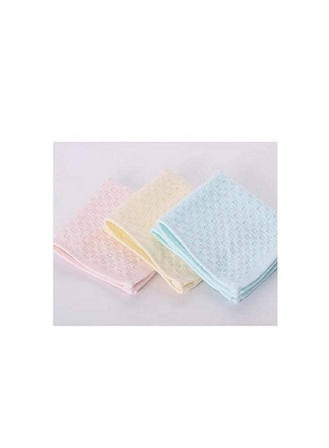 TENDSY Women's, Girl's, Kid's And Baby's Plain Handkerchief/Rumal/Face Towel - Soft And Super Absorbent 100% Cotton Hanky (Light Color) (Size 25x25 cm) (6) - Image 5