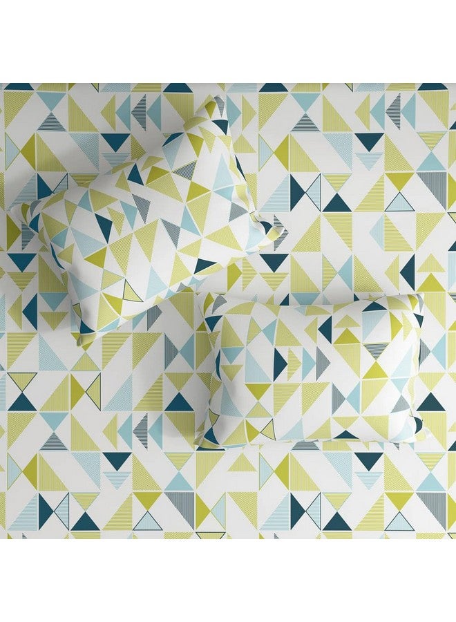 Wakefit شراشف سرير قطنية من ويكفيت | شراشف مطاطية 160 TC، شراشف سرير ملكي مع 2 غطاء وسادة | متاهة - 78x60 بوصة - Image 3