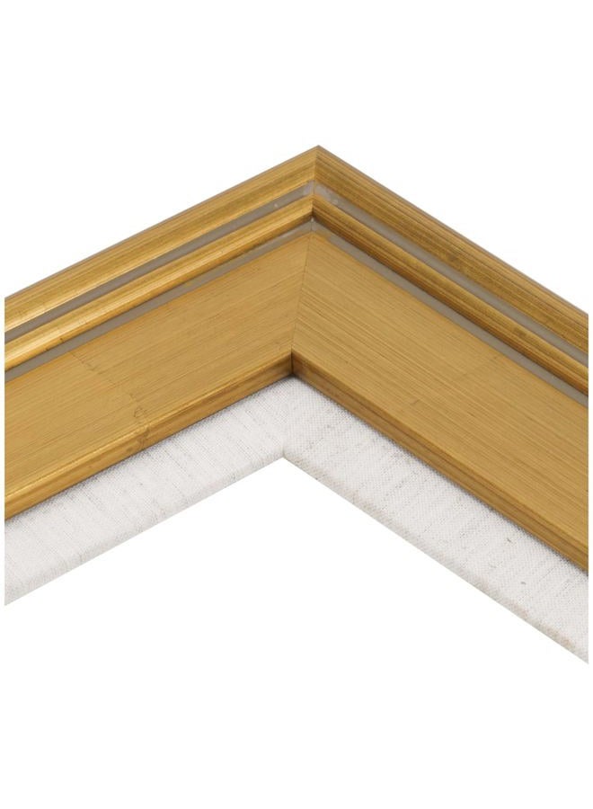 Creative Mark Elegant Plein Aire Gold Frame with Linen Liner | 16x20 Ornate Picture Frames | High-End Open-Back Frame | Vintage Photo Frame | Gessoed Wood | 3-inch Wide Moulding | No Glass or Backing - Image 4