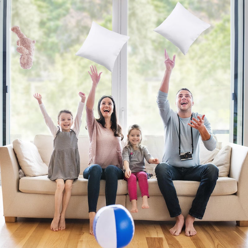 Utopia Bedding Throw Pillows Insert (Pack of 2, White) - 14 x 14 Inches Bed and Couch Pillows - Indoor Decorative Pillow - Image 5