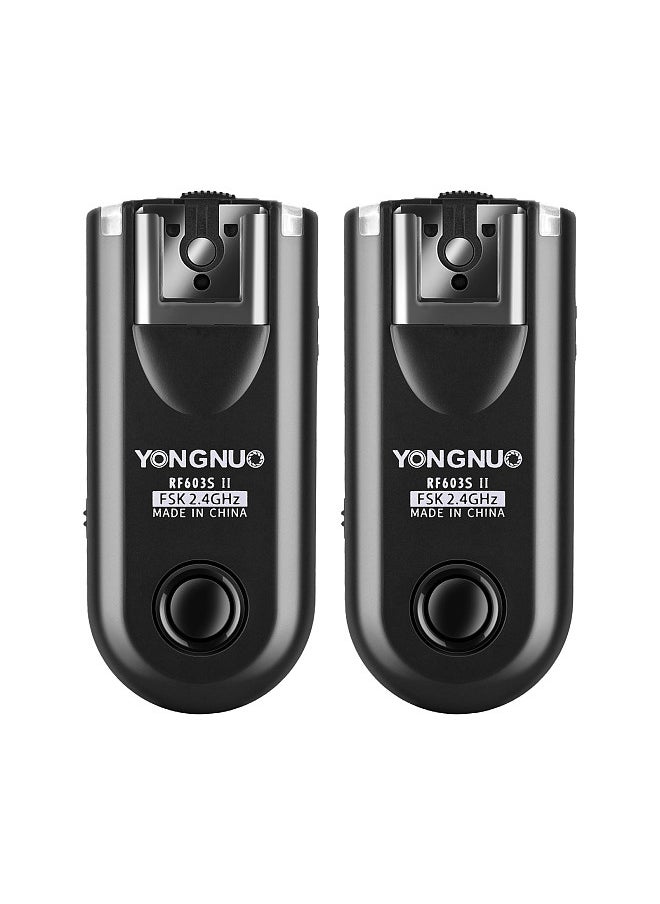 YONGNUO RF603II S2 2.4G Wireless Flash Trigger Transmitter 16 Channels 100M Transmission Range Replacement for Sony A9/A71II/A7R3/A7M3/A7S3/A7/A7R2/A7M2/A7S2/A7R/A7S/A7/A6500/A6300/A6400/A6000/A5100  - Image 3